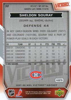 2007-08 Upper Deck Victory #50 Sheldon Souray Back