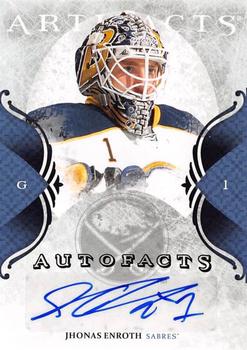 2011-12 Upper Deck Artifacts - Autofacts #A-JE Jhonas Enroth Front