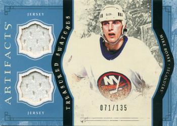 2011-12 Upper Deck Artifacts - Treasured Swatches Blue #TS-MB Mike Bossy Front