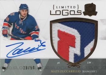 2010-11 Upper Deck The Cup - Limited Logos Autographs #LL-MZ Mats Zuccarello Front