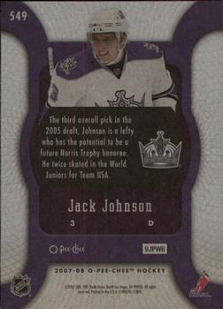 2007-08 O-Pee-Chee #549 Jack Johnson Back