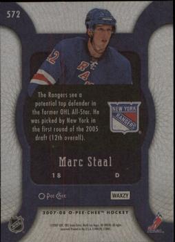 2007-08 O-Pee-Chee #572 Marc Staal Back