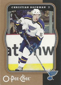 2007-08 O-Pee-Chee #425 Christian Backman Front