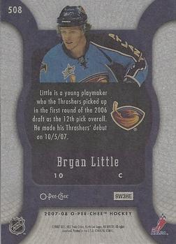 2007-08 O-Pee-Chee #508 Bryan Little Back