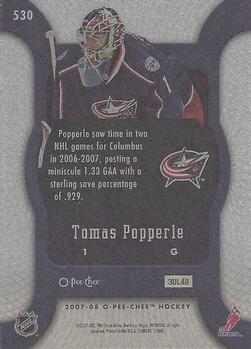 2007-08 O-Pee-Chee #530 Tomas Popperle Back