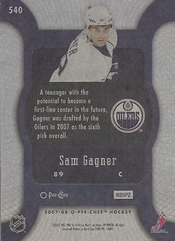2007-08 O-Pee-Chee #540 Sam Gagner Back