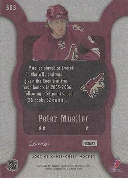 2007-08 O-Pee-Chee #583 Peter Mueller Back