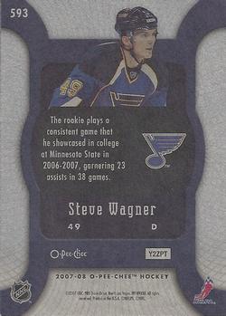 2007-08 O-Pee-Chee #593 Steve Wagner Back