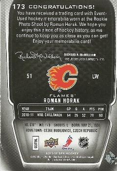2011-12 SPx #173 Roman Horak Back