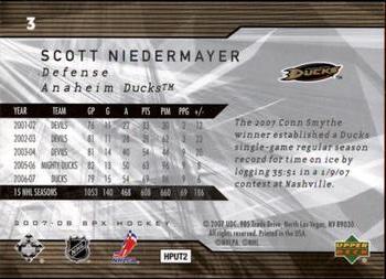2007-08 SPx #3 Scott Niedermayer Back