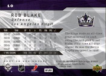 2007-08 SPx #10 Rob Blake Back
