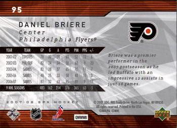2007-08 SPx #95 Daniel Briere Back
