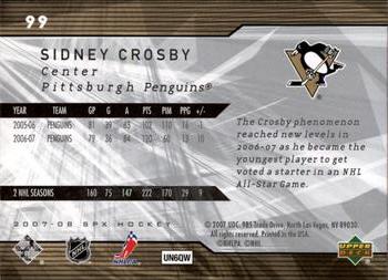 2007-08 SPx #99 Sidney Crosby Back