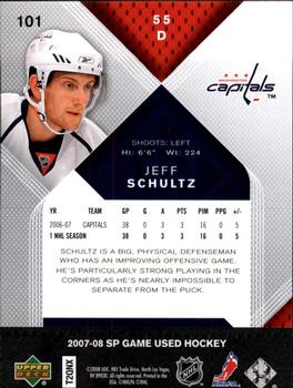 2007-08 SP Game Used #101 Jeff Schultz Back