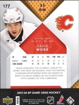 2007-08 SP Game Used #177 David Moss Back