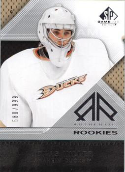 2007-08 SP Game Used #189 Jonas Hiller Front