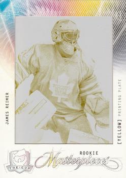 2009-10 Upper Deck The Cup - Printing Plates SP Game Used Yellow #MAS-157 James Reimer  Front
