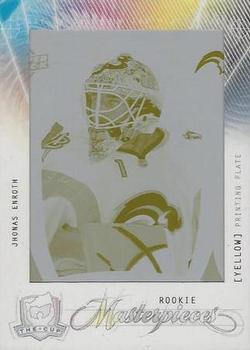 2009-10 Upper Deck The Cup - Printing Plates Upper Deck Trilogy Yellow #MAS-124 Jhonas Enroth  Front