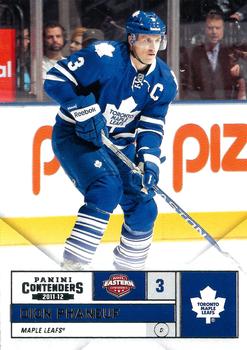 2011-12 Panini Contenders #3 Dion Phaneuf Front