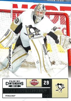 2011-12 Panini Contenders #29 Marc-Andre Fleury Front