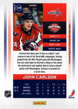 2011-12 Panini Contenders #149 John Carlson Back