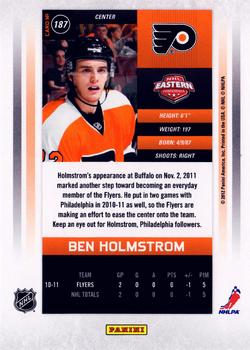 2011-12 Panini Contenders #187 Ben Holmstrom Back