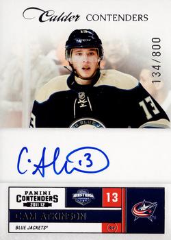 2011-12 Panini Contenders #210 Cam Atkinson Front