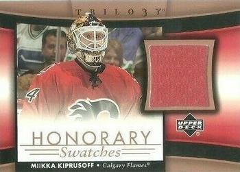 2005-06 Upper Deck Trilogy - Honorary Swatches #HS-MK Miikka Kiprusoff Front