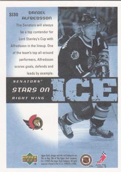2005-06 Upper Deck Victory - Stars on Ice #SI30 Daniel Alfredsson Back