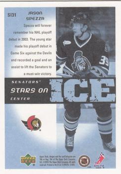 2005-06 Upper Deck Victory - Stars on Ice #SI31 Jason Spezza Back