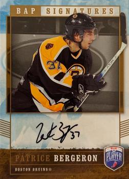 2006-07 Be A Player - BAP Signatures #BE Patrice Bergeron Front