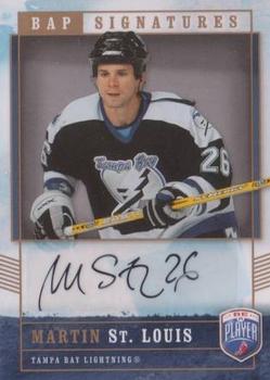 2006-07 Be A Player - BAP Signatures #SL Martin St. Louis Front
