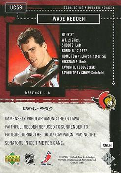 2006-07 Be A Player - Up Close and Personal #UC59 Wade Redden Back