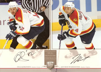 2006-07 Be A Player Portraits - Dual Signature Portraits #DS-JB Olli Jokinen / Jay Bouwmeester Front