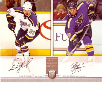 2006-07 Be A Player Portraits - Dual Signature Portraits #DS-WG Doug Weight / Bill Guerin Front