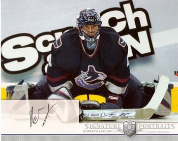 2006-07 Be A Player Portraits - Signature Portraits #SP-RL Roberto Luongo Front