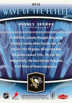 2006-07 Flair Showcase - Wave of the Future #WF35 Sidney Crosby Back