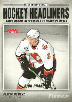 2006-07 Fleer - Hockey Headliners #HL19 Dion Phaneuf Front