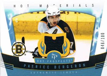 2006-07 Fleer Hot Prospects - Hot Materials Red Hot #HM-PB Patrice Bergeron Front