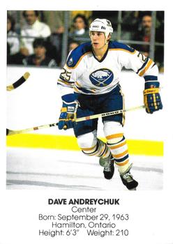 1985-86 Blue Shield Buffalo Sabres Small #2 Dave Andreychuk Front