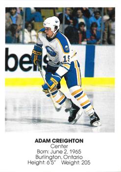 1985-86 Blue Shield Buffalo Sabres Small #4 Adam Creighton Front