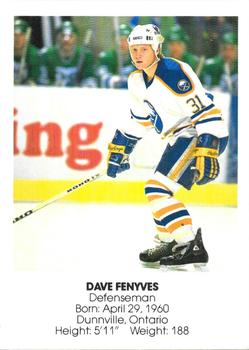 1985-86 Blue Shield Buffalo Sabres Small #8 Dave Fenyves Front