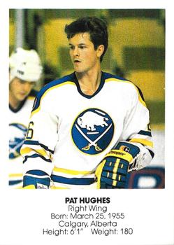 1985-86 Blue Shield Buffalo Sabres Small #14 Pat Hughes Front