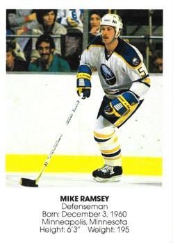 1985-86 Blue Shield Buffalo Sabres Small #23 Mike Ramsey Front