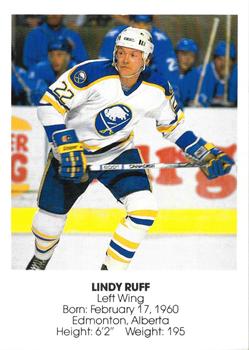 1985-86 Blue Shield Buffalo Sabres Small #24 Lindy Ruff Front