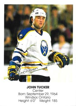 1985-86 Blue Shield Buffalo Sabres Small #27 John Tucker Front