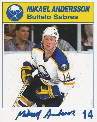 1987-88 Blue Shield Buffalo Sabres #NNO Mikael Andersson Front