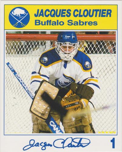 1987-88 Blue Shield Buffalo Sabres #NNO Jacques Cloutier Front