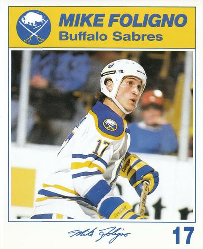 1987-88 Blue Shield Buffalo Sabres #NNO Mike Foligno Front