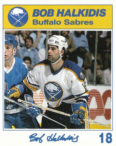 1987-88 Blue Shield Buffalo Sabres #NNO Bob Halkidis Front